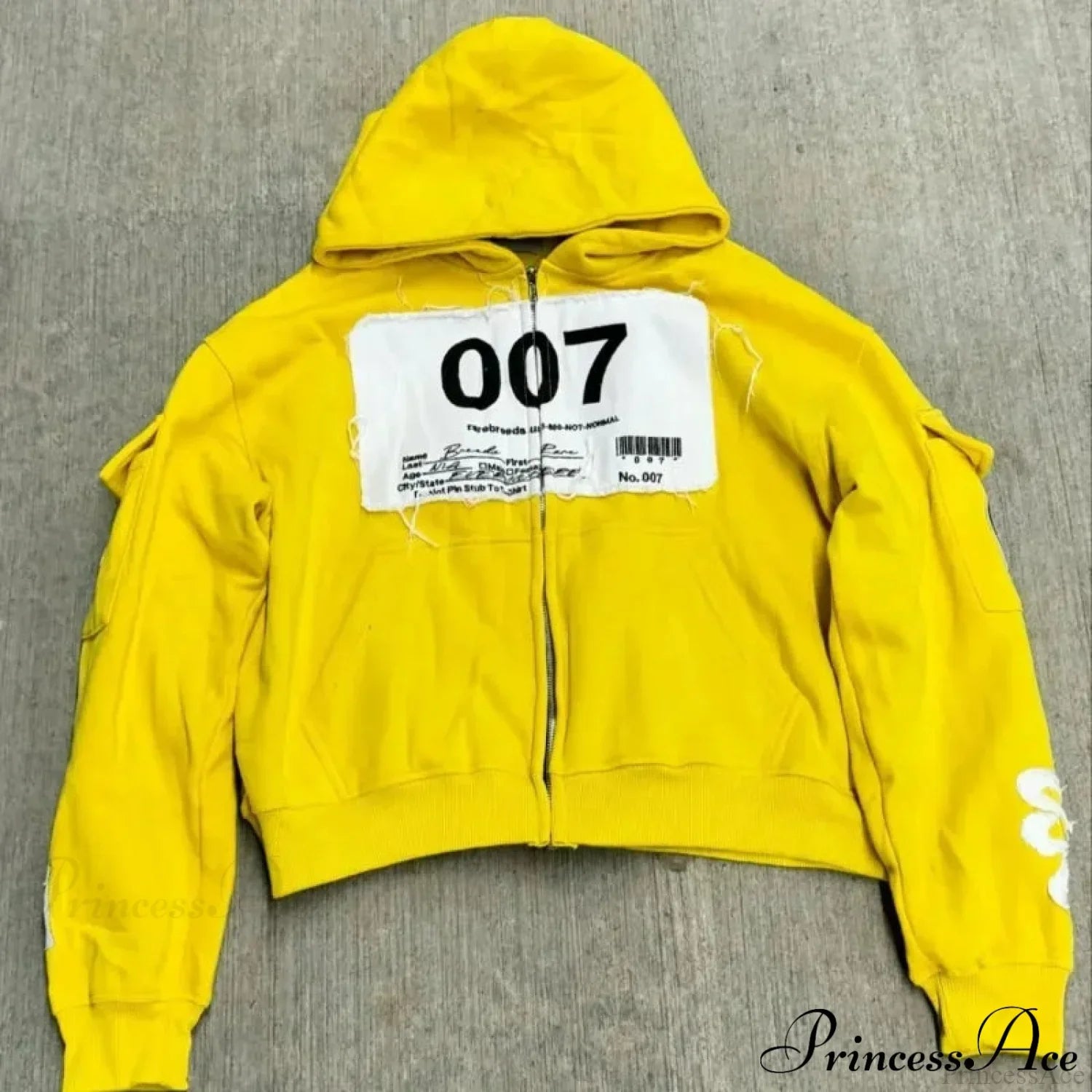Dark Flash Diamond Patch Hoodie yellow / M