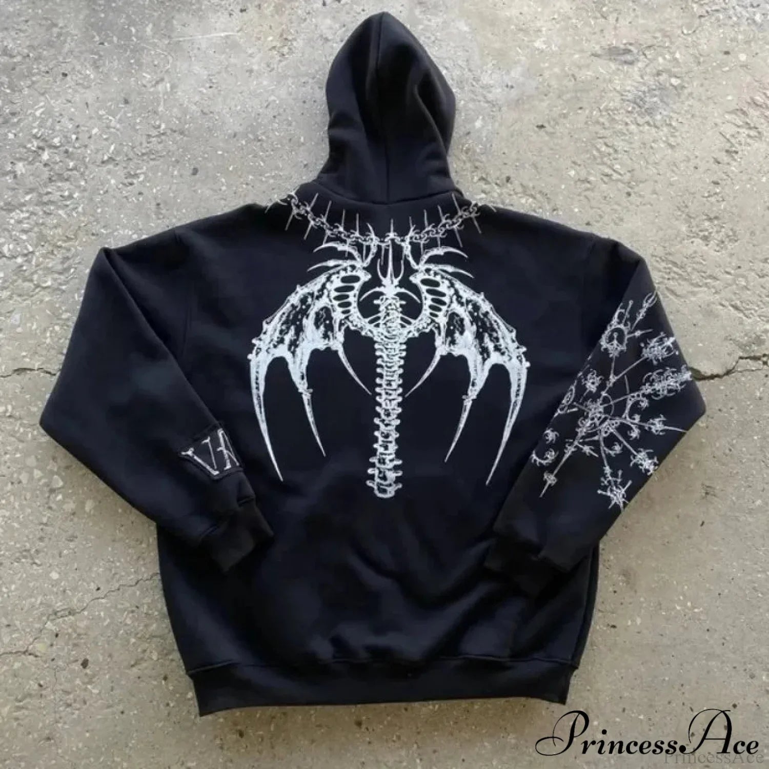 Dark Pattern Print Informal Hoodie