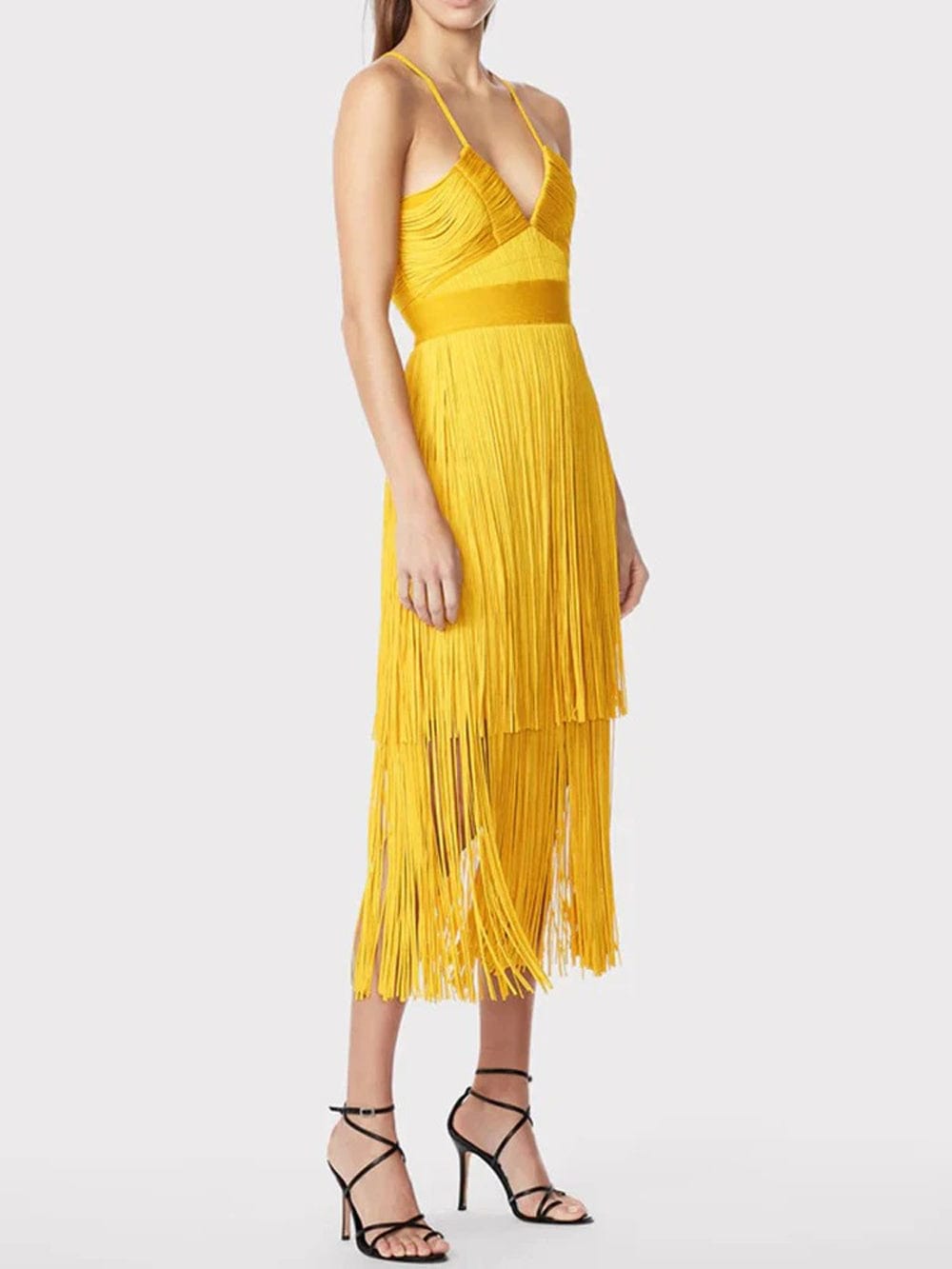 Sleeveless Tassel Slim - Fashionpara