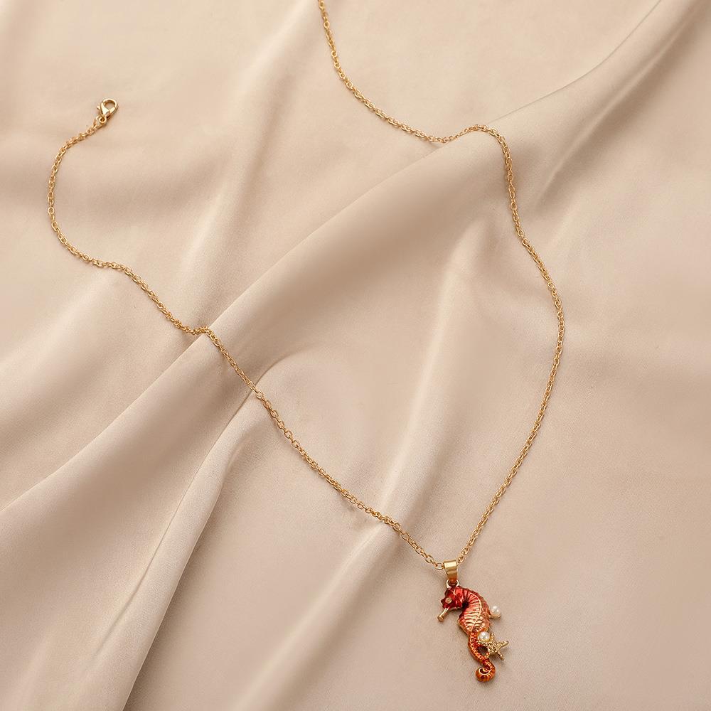 Set Auger Seahorse Sea Necklace