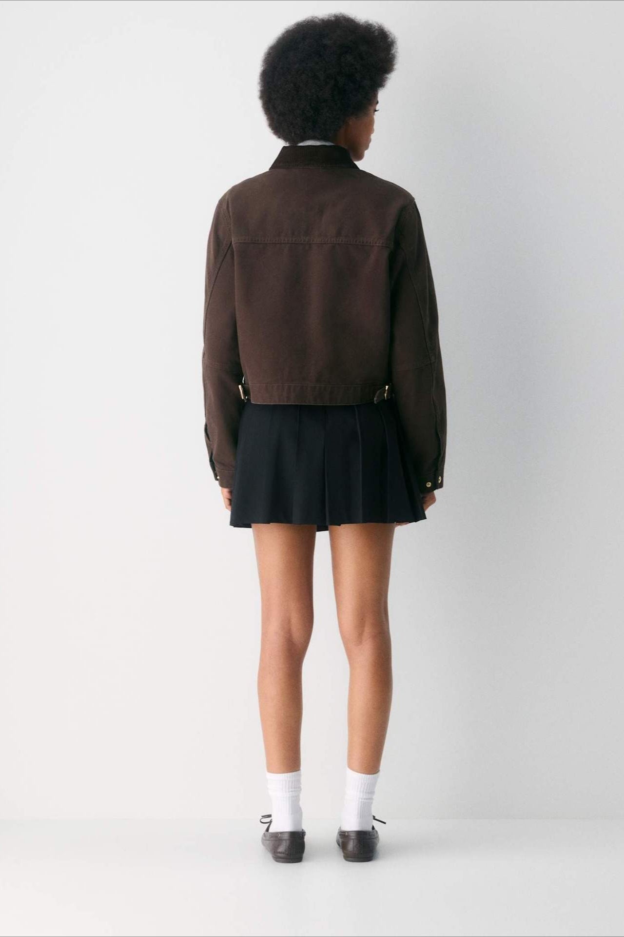 American Vintage Utility Cropped Coat - Fashionpara