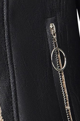 Custom Lined PU Leather Coat for Elegant Style and Comfort