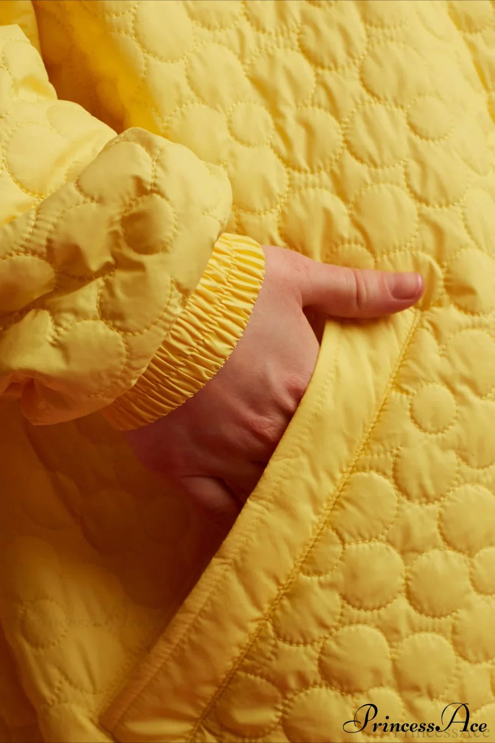 Detachable Hood Color-Block Paneled Padded Hoodie