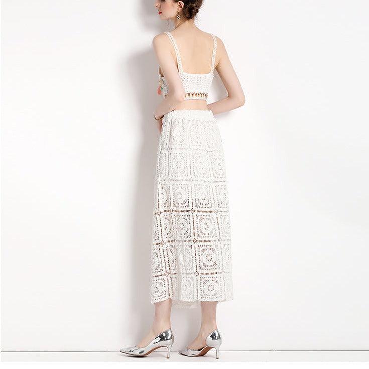 KittenAlarm - Devine Crochet Tank Top & Skirt Set