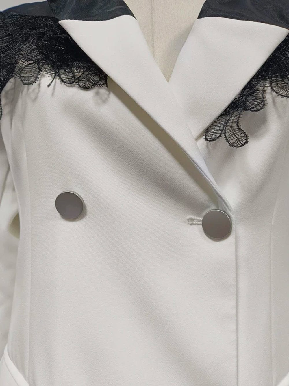 Breasted Slim Blazer - Fashionpara