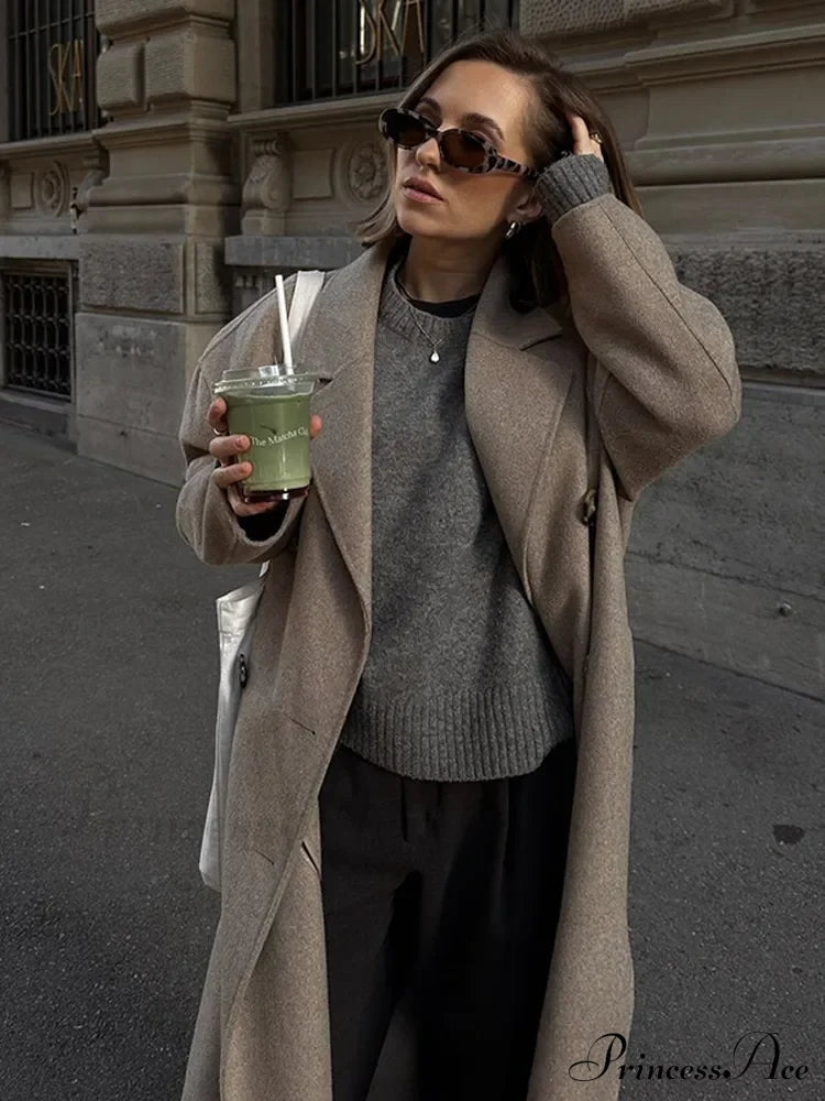 Double Breasted Woolen Coat