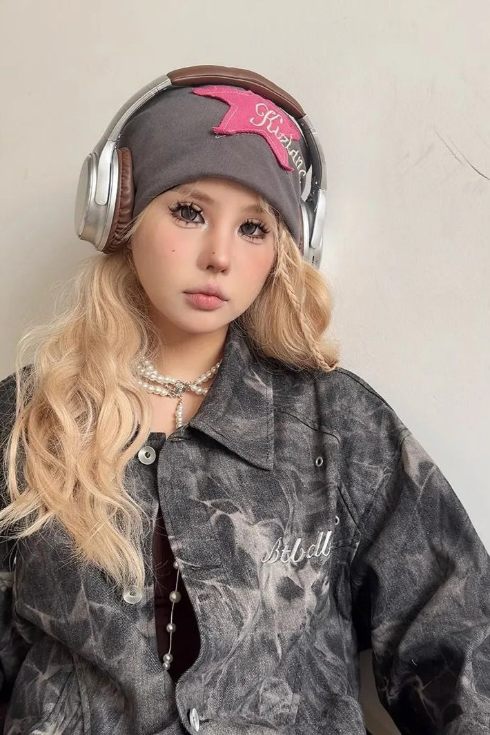 Vintage Y2K Tie-Dyed Denim Jacket 3