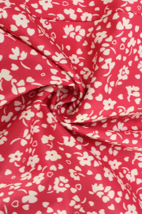 Floral Sweetheart Button Front Fit and Flare Mini Dress