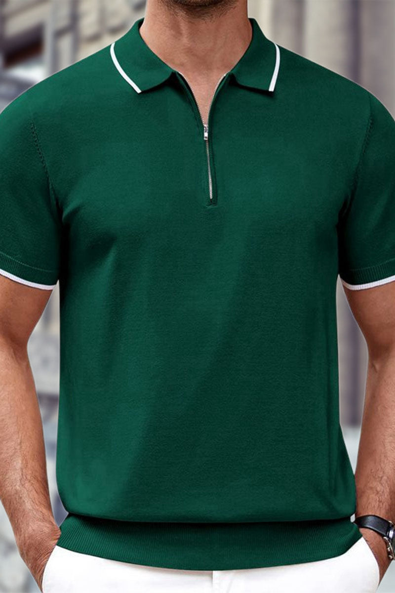 Uniqshe Men's Casual Zip Cardigan Sweater for Summer Wear