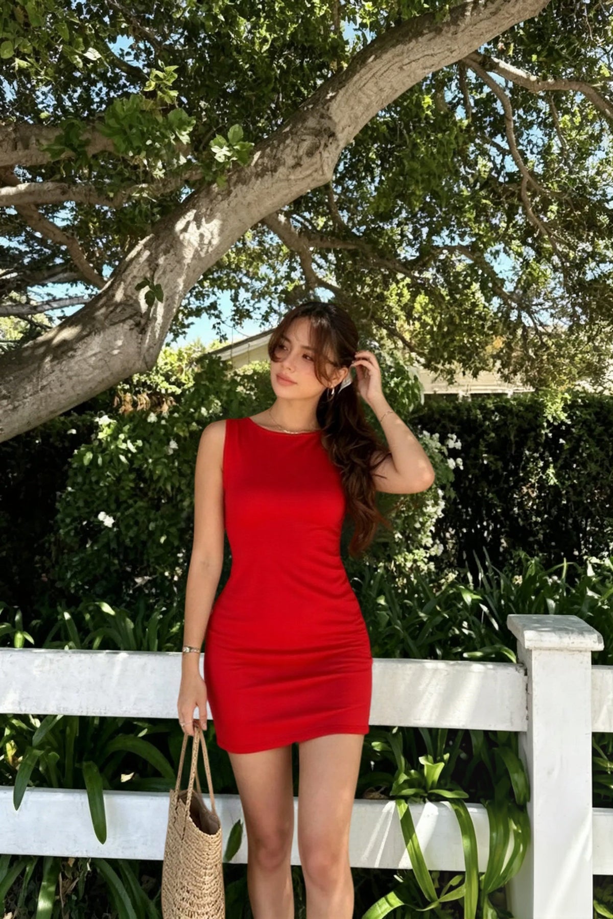 Round Neck Sleeveless Bodycon Mini Dress 5