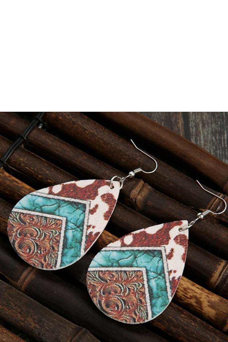Vintage Leather Earrings - Fashionpara