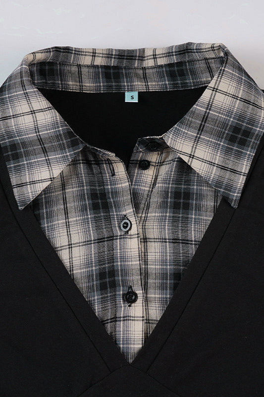 Knit Camouflage Fitted Long Sleeve Blouse