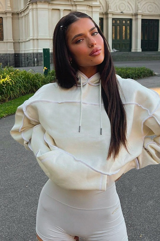 Colorblock Hooded Sweatshirt Hoodie - Fashionpara