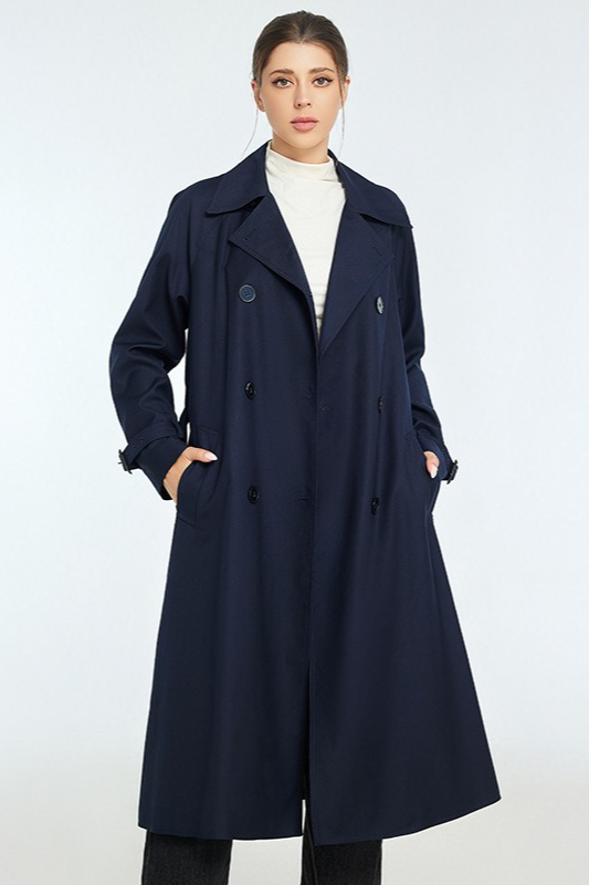 Petite Mid-Length Elegant Chic Overcoat - Fashionpara
