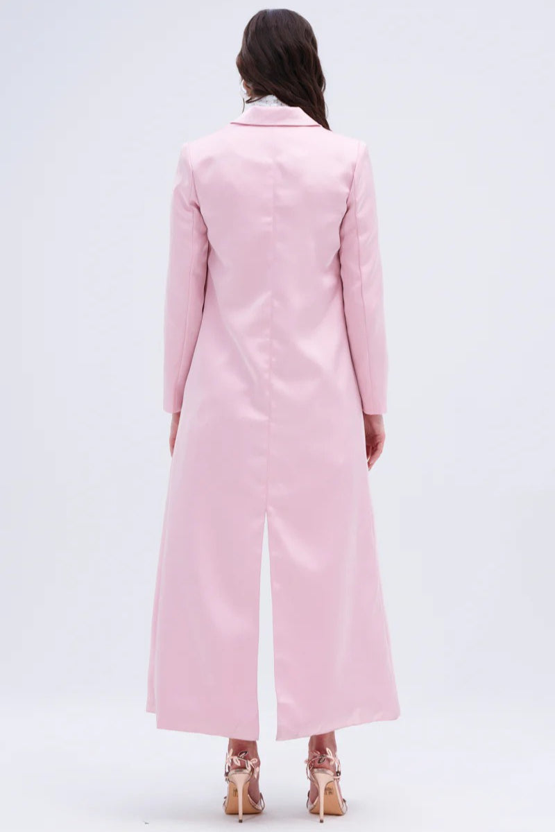 Elegant Knee-Length French Overcoat for Timeless Style