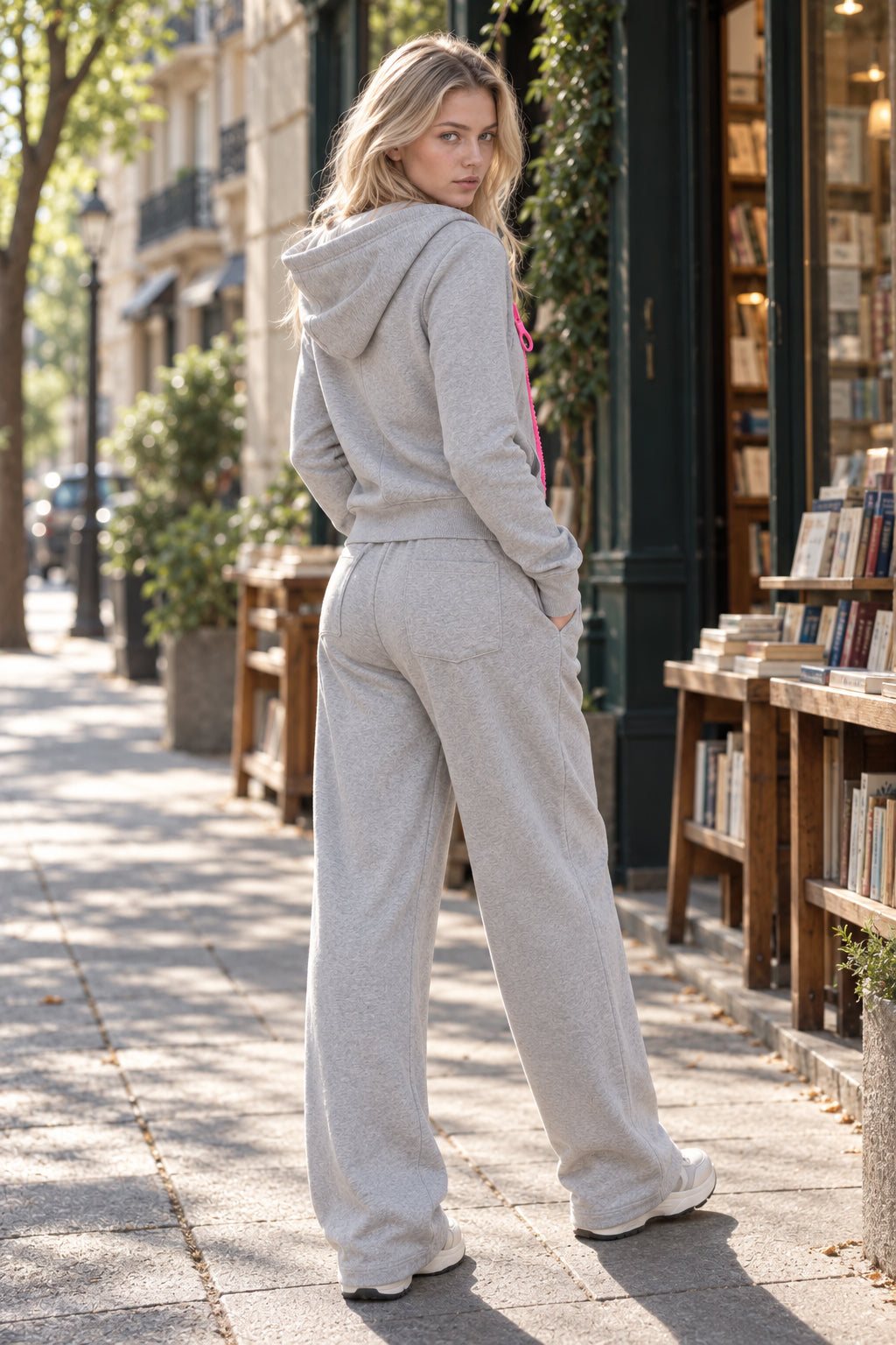 Contrast Zip Fitted Hoodie 3