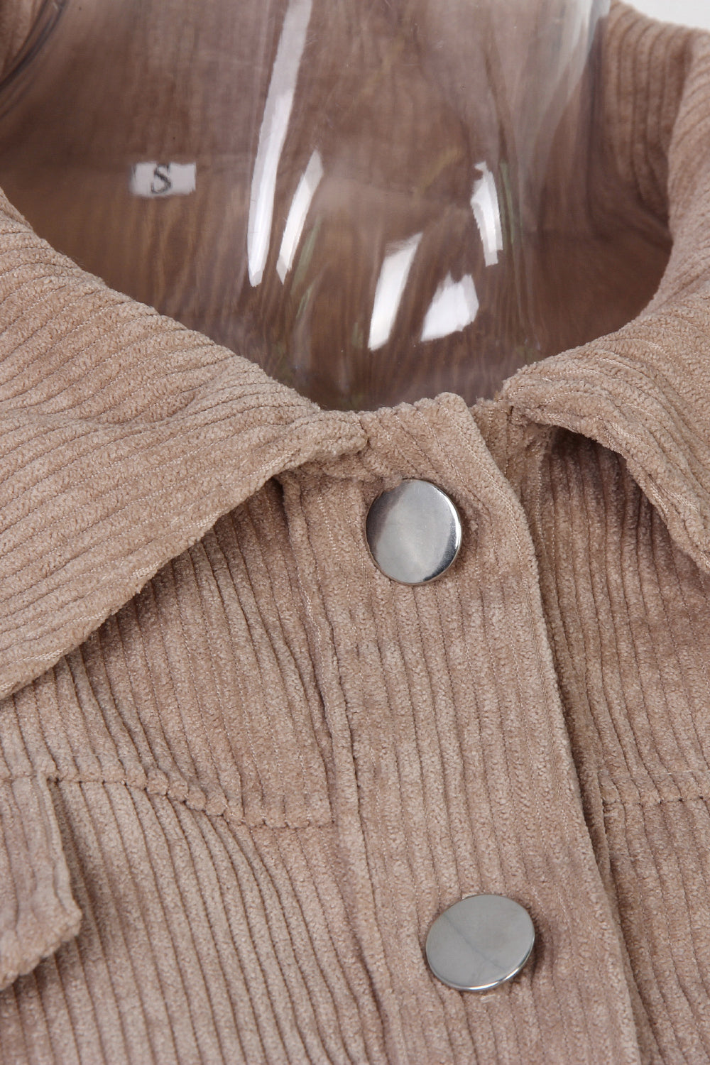 Button Up Corduroy Short Jacket