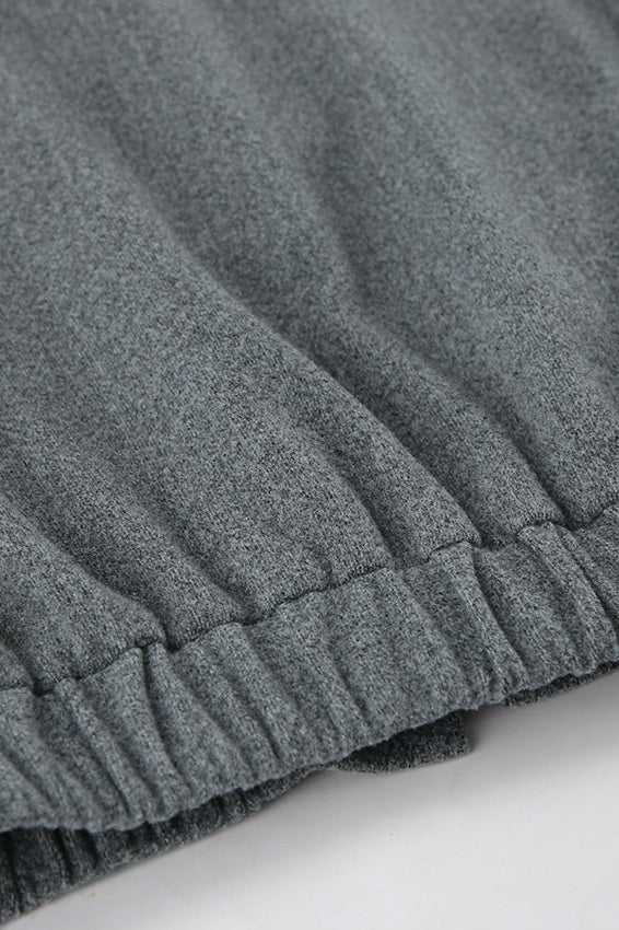 Sophisticated Grey Wool Short Coat for Stylish Elegance