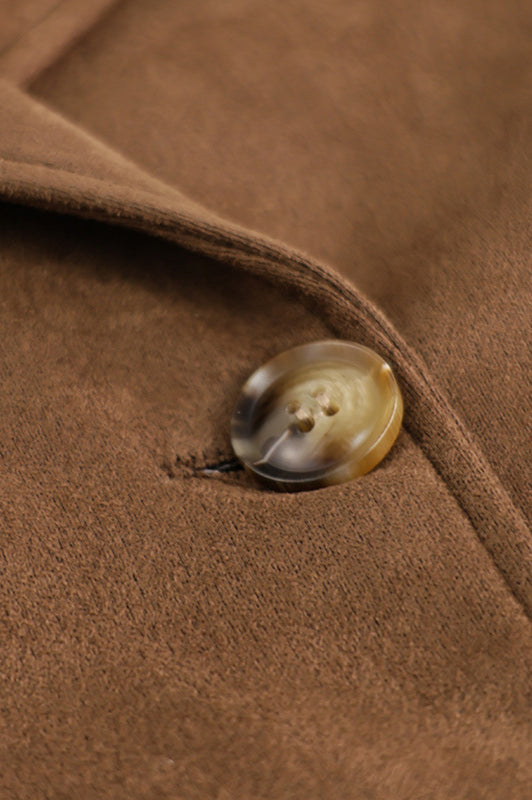 Elegant Vintage Brown Belted Long Coat for Timeless Style