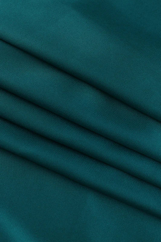 Satin V-Neck Waist-Cinching Split Dress Party Dress