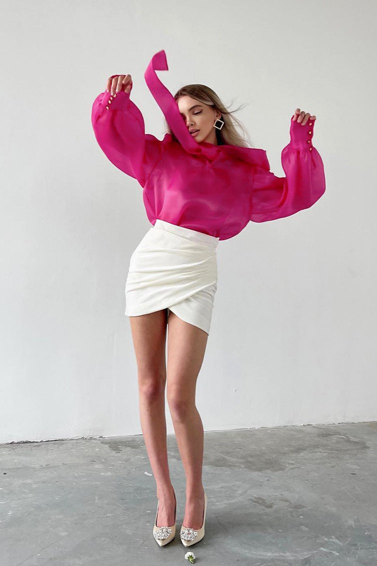 Sexy Layered Sheer Blouse