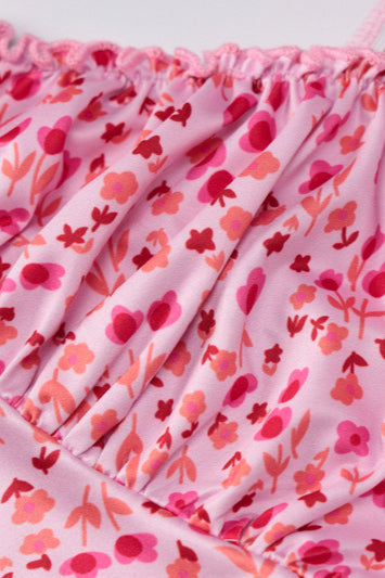 Flowy Spaghetti Strap Floral Dress