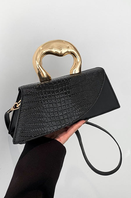 Crocodile Pattern PU Chic Tote Shoulder Crossbody Bag