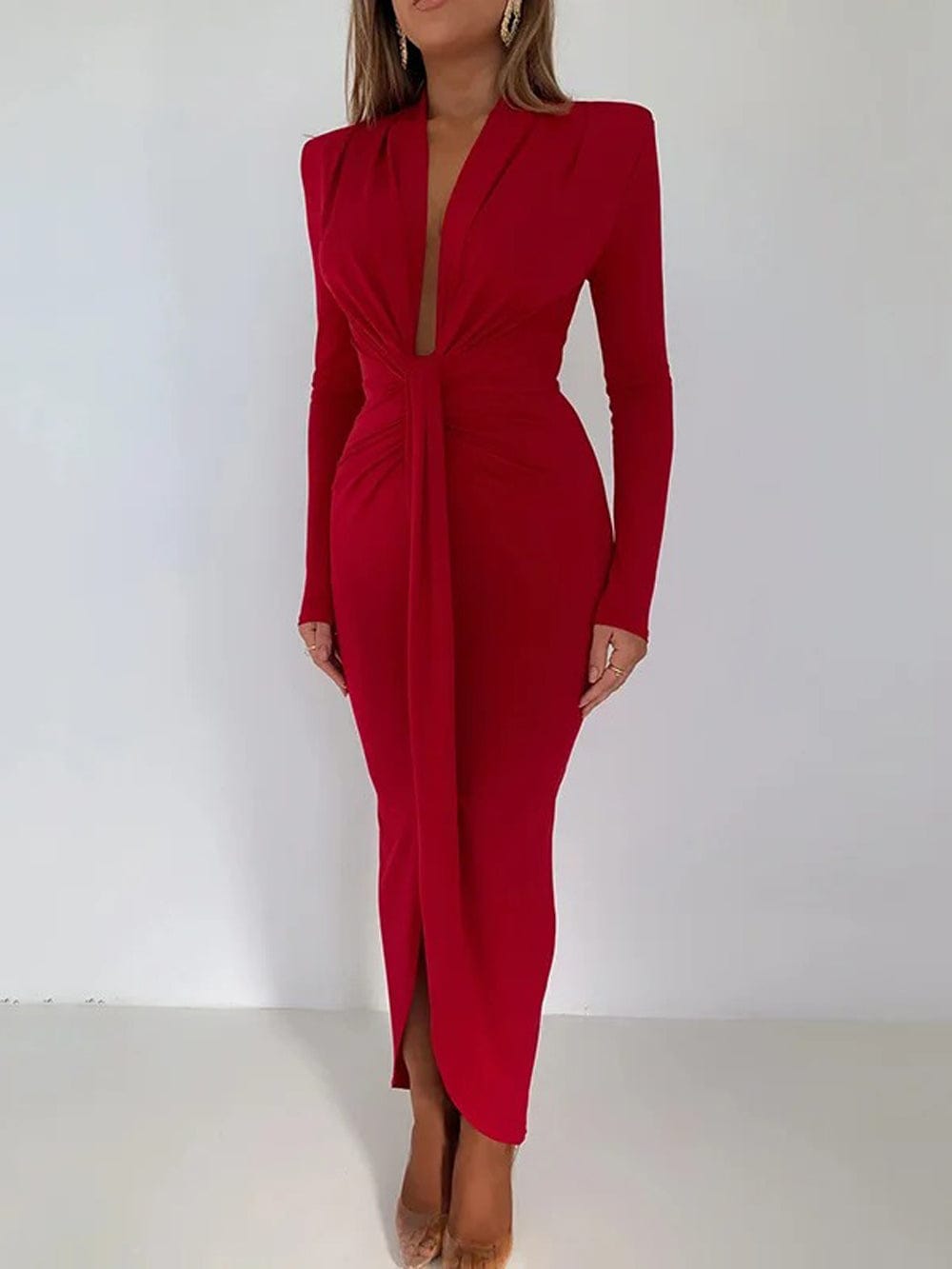 Bodycon Midi Dress - Fashionpara