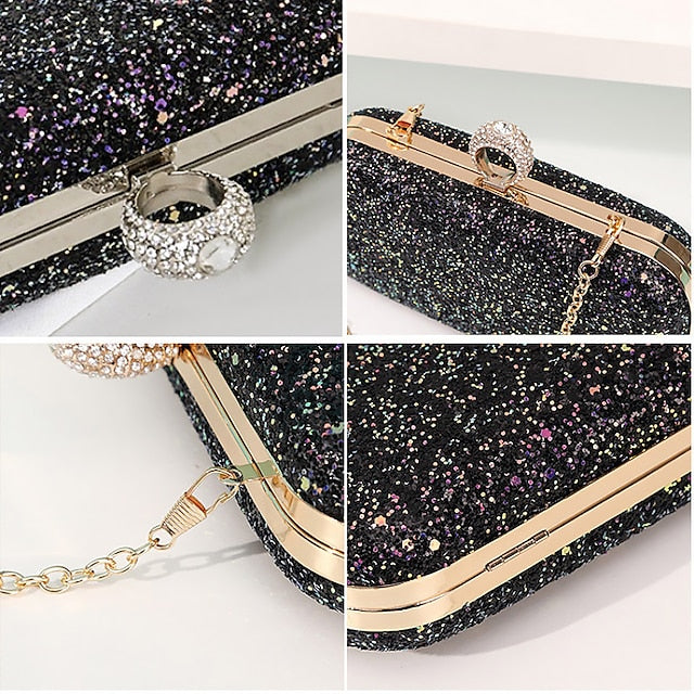 Wristlet Leather PU Bags Clutch Evening Bag