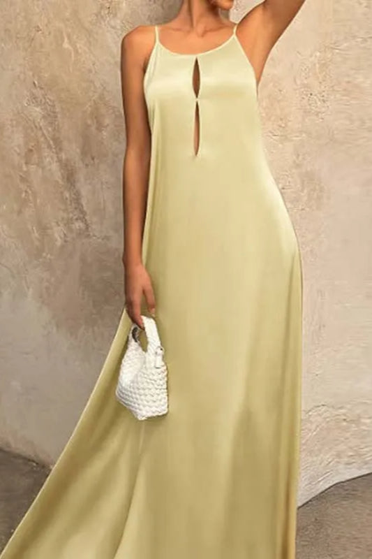 Hollow Out Loose Maxi Dress