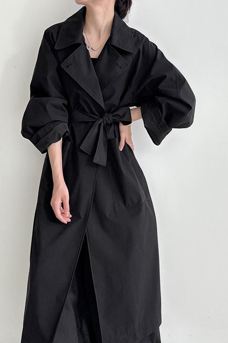 Luxi Vintage Loose Overcoat with Large Pockets for Style