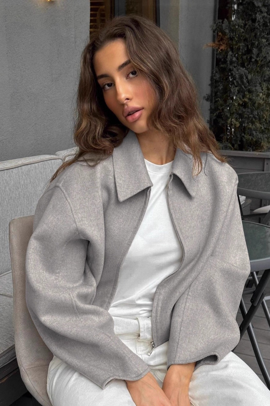 Thick Wool Lapel Winter Jacket
