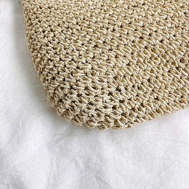 Summer Crossbody Woven Boho Natural Bag Straw
