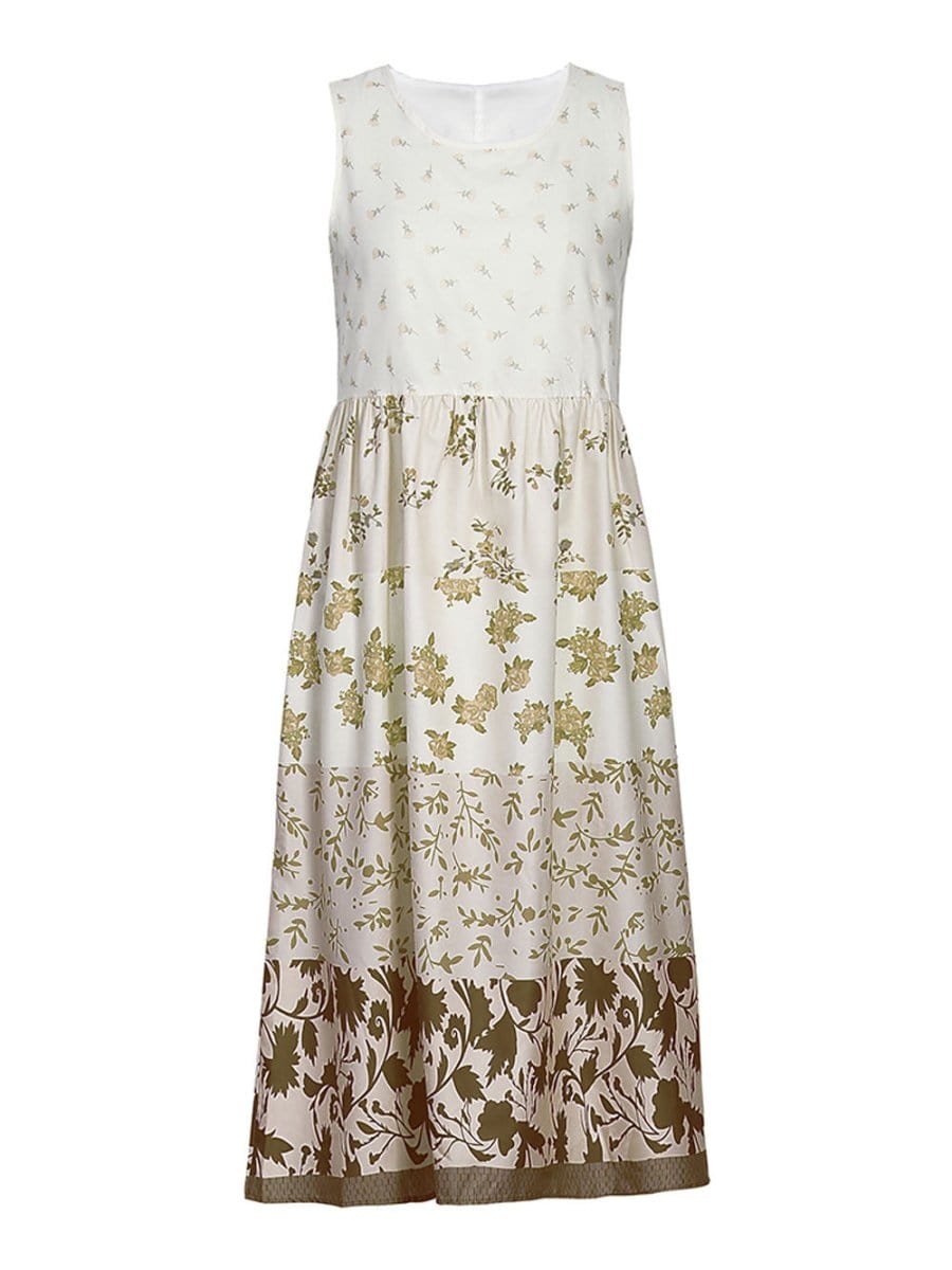 Sleeveless Midi Dress - Fashionpara