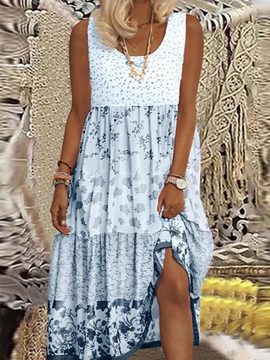 Sleeveless Midi Dress - Fashionpara