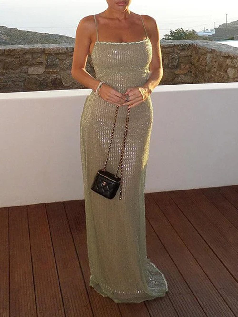 Sleeveless Maxi Dress - Fashionpara