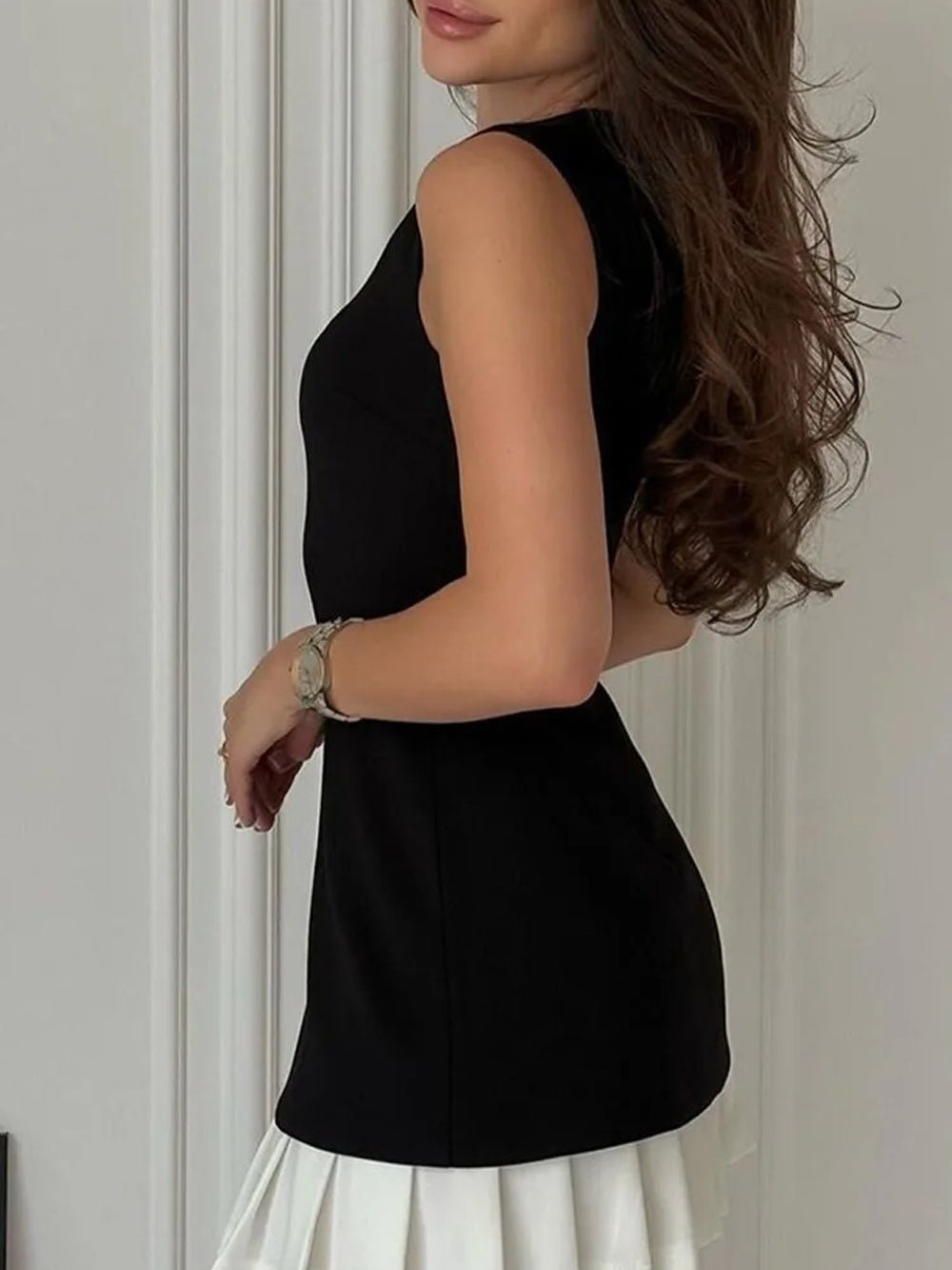 Sleeveless Mini Dress - Fashionpara