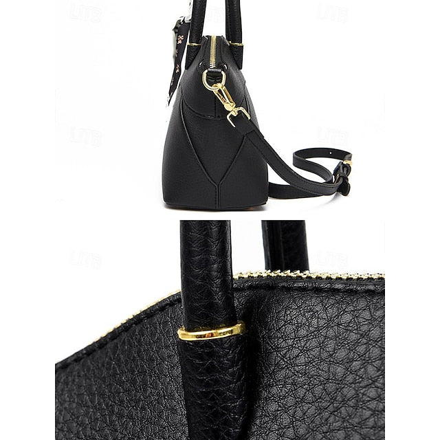 Holiday Office Bag Daily Handbag PU Bucket Leather