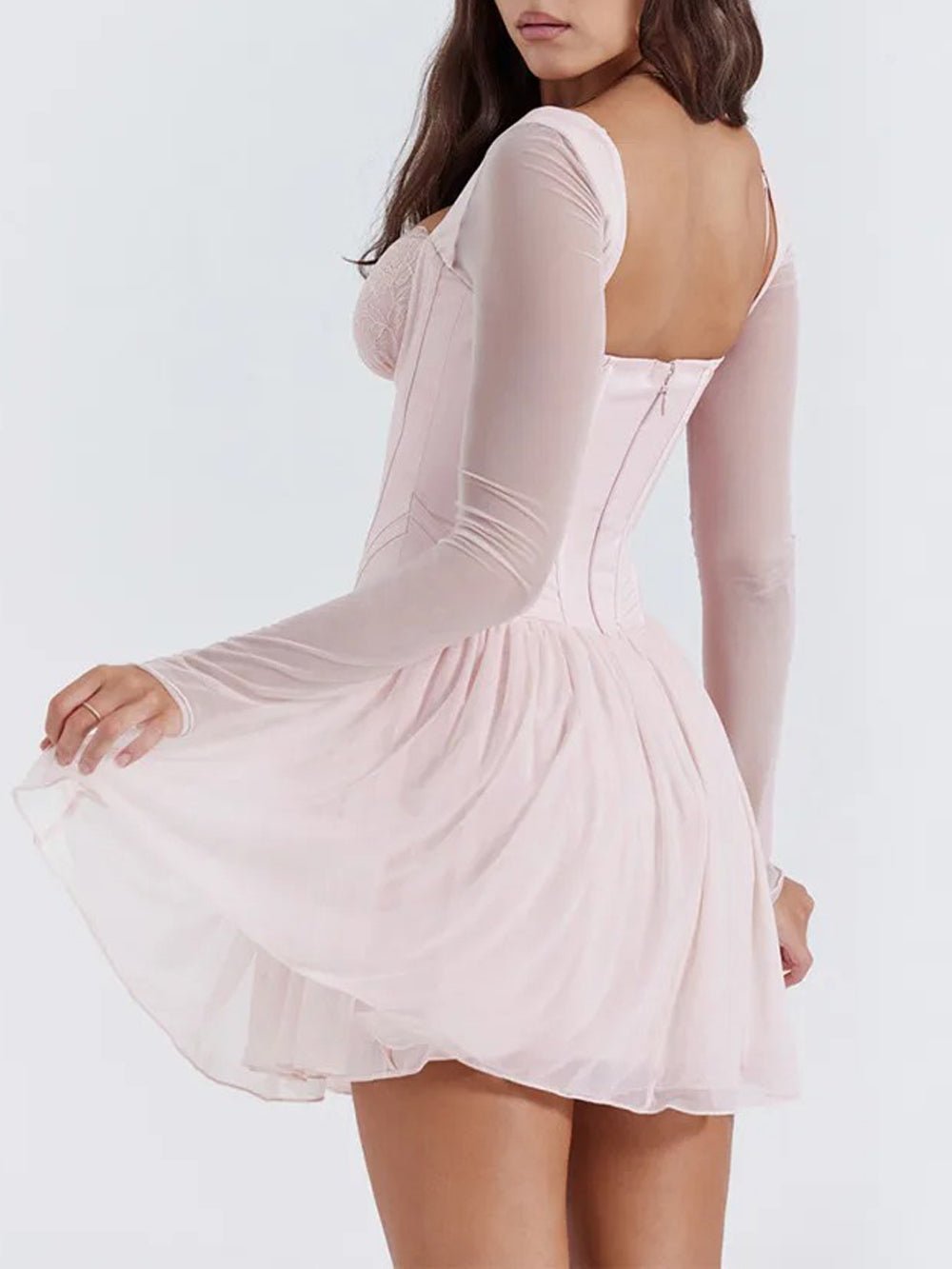 Backless Mini Dress - Fashionpara