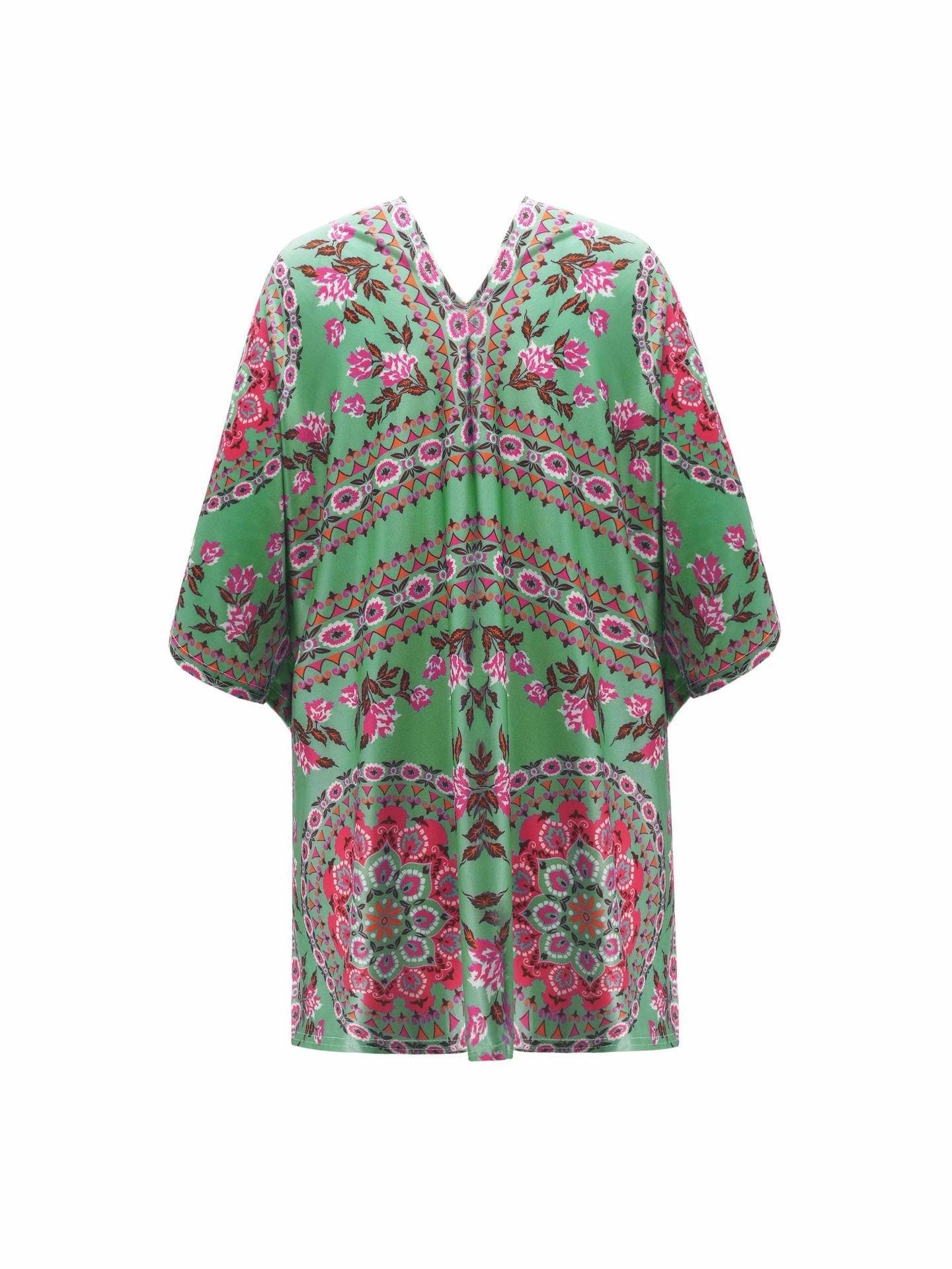 RadyRin Ethnic Irregular Short Cardigan for Effortless Style