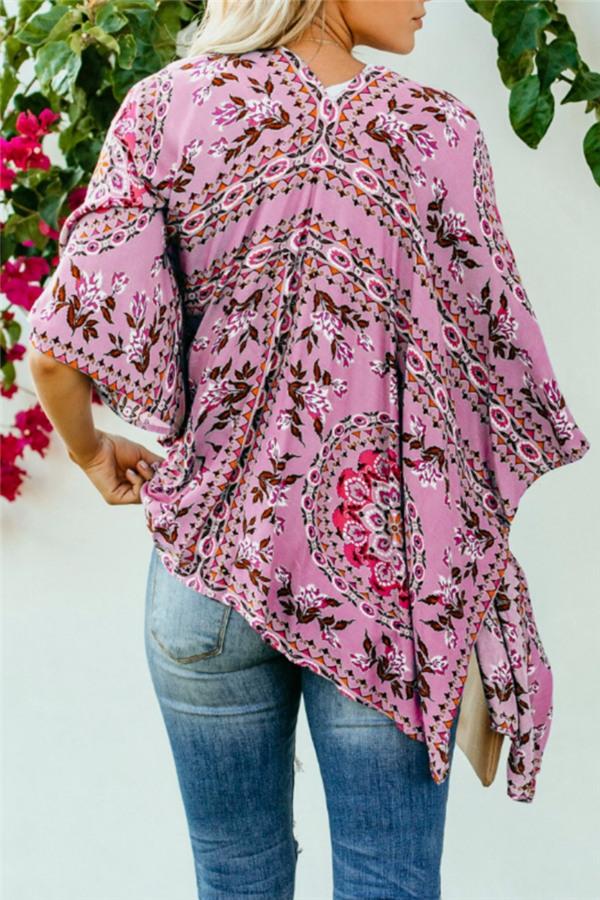 RadyRin Ethnic Irregular Short Cardigan for Effortless Style