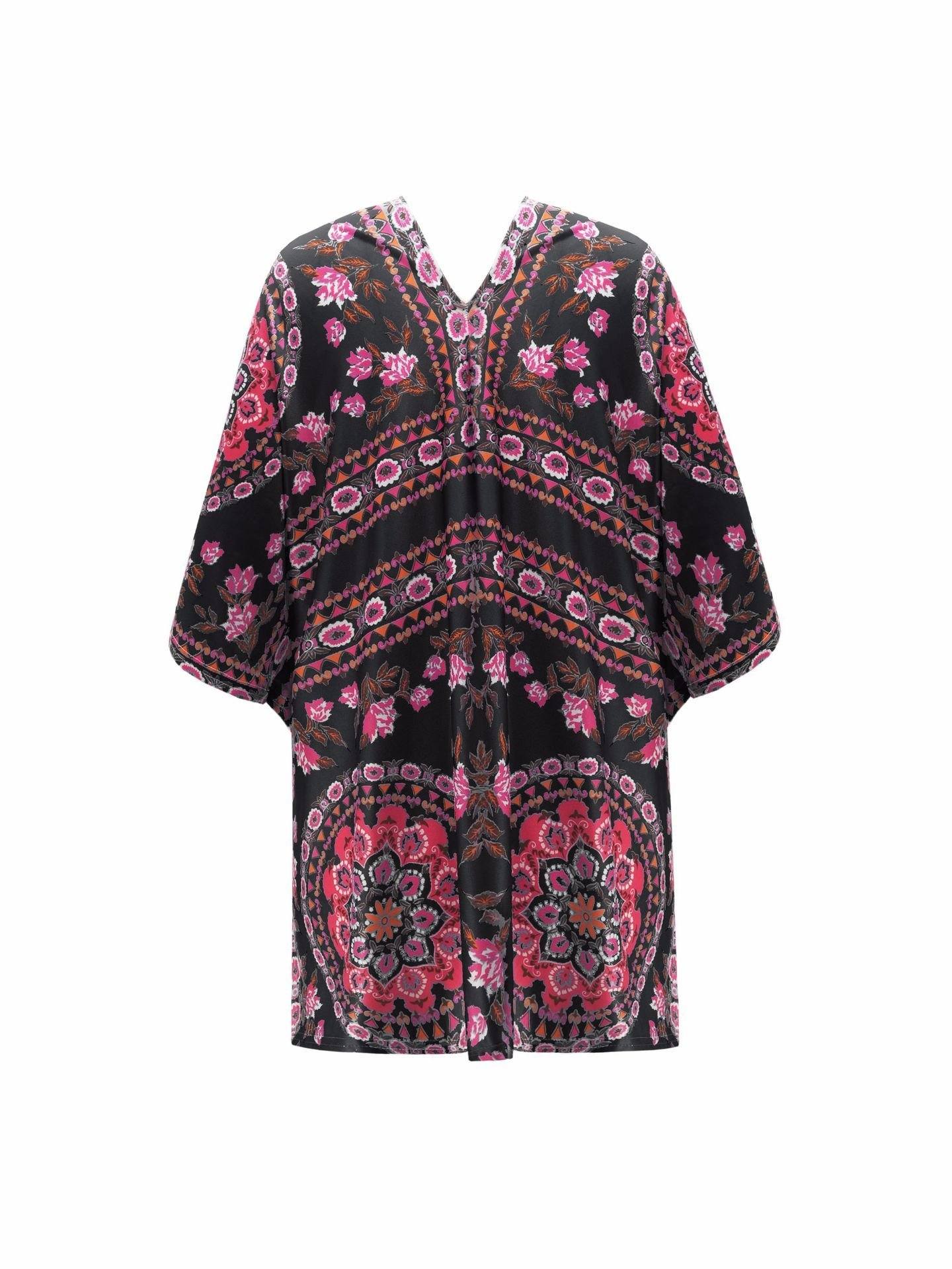 RadyRin Ethnic Irregular Short Cardigan for Effortless Style