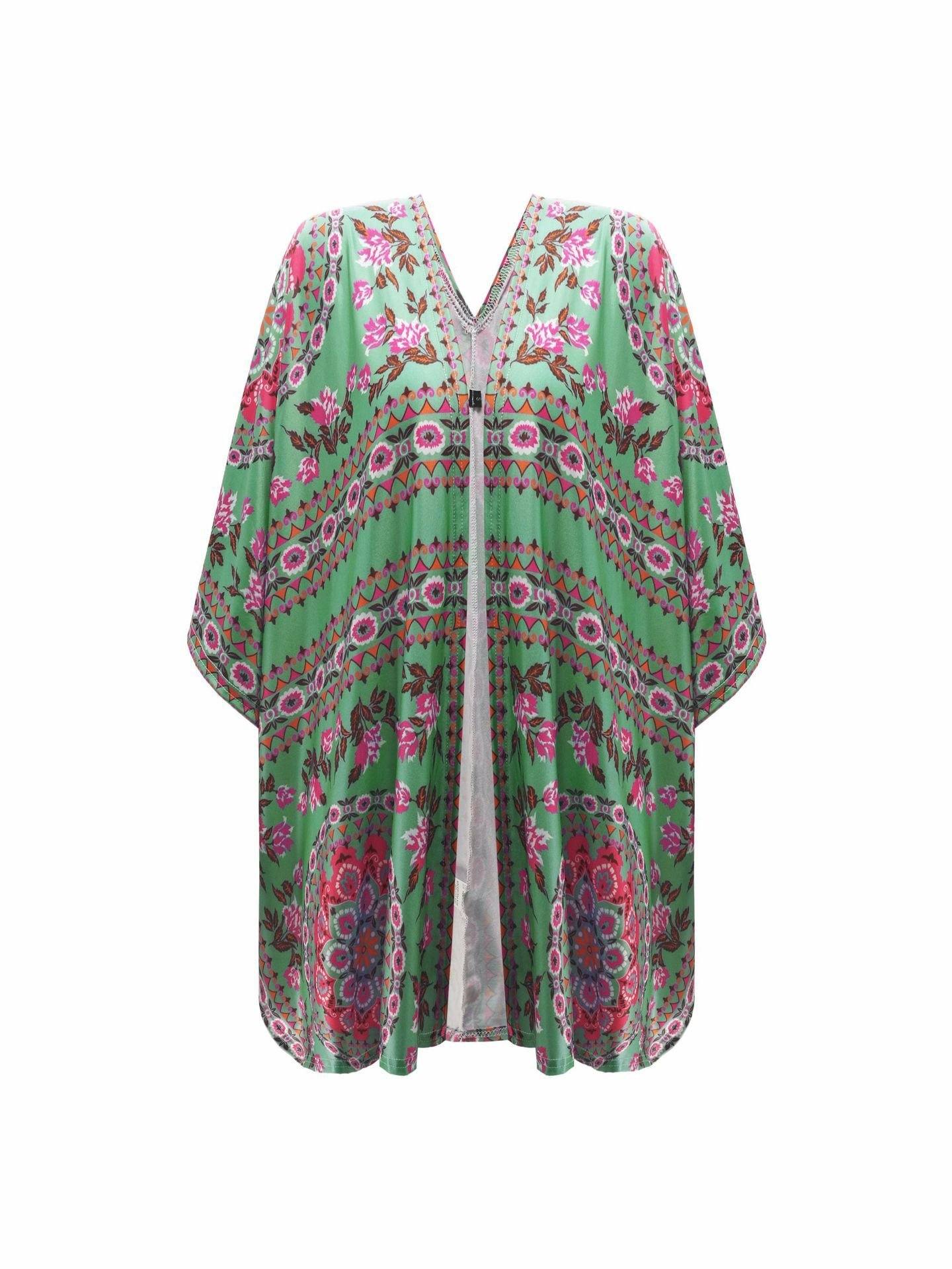 RadyRin Ethnic Irregular Short Cardigan for Effortless Style