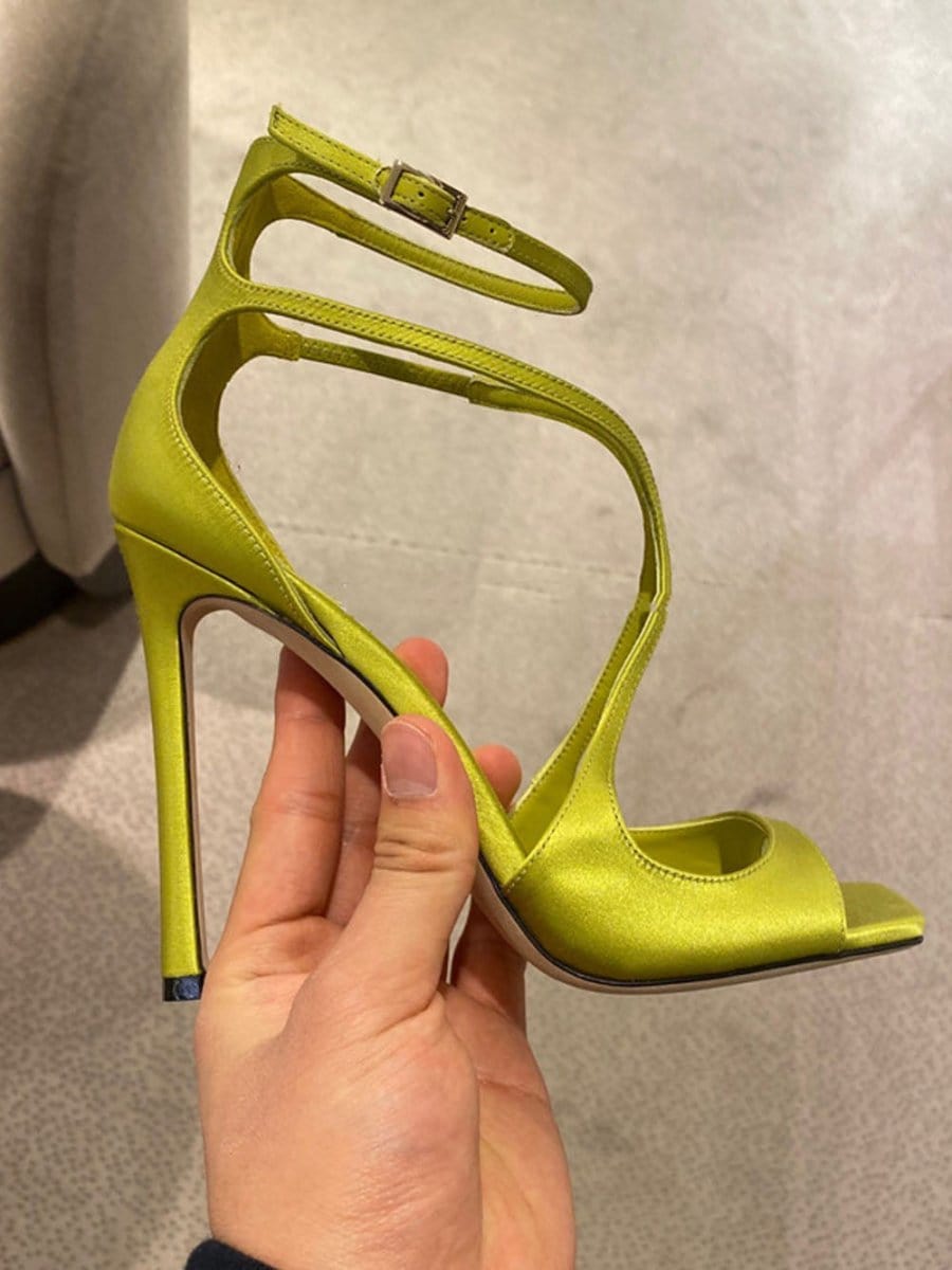 Evan Ankle Strap Toe Stiletto Heel - Fashion Pov