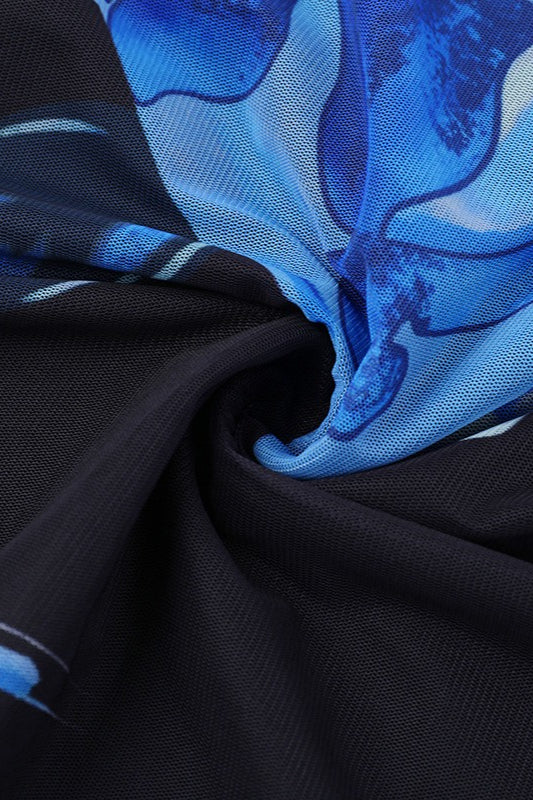 Halter Backless Tie Floral Maxi Dress