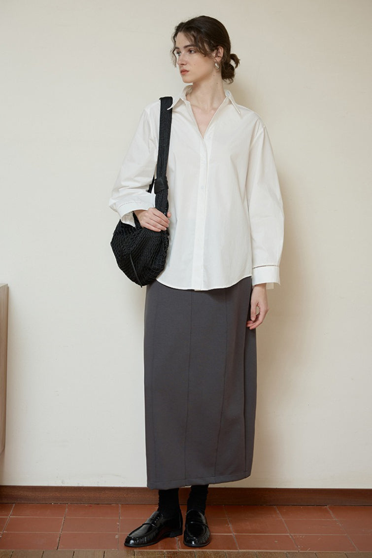 French Lazy Sheer Blouse