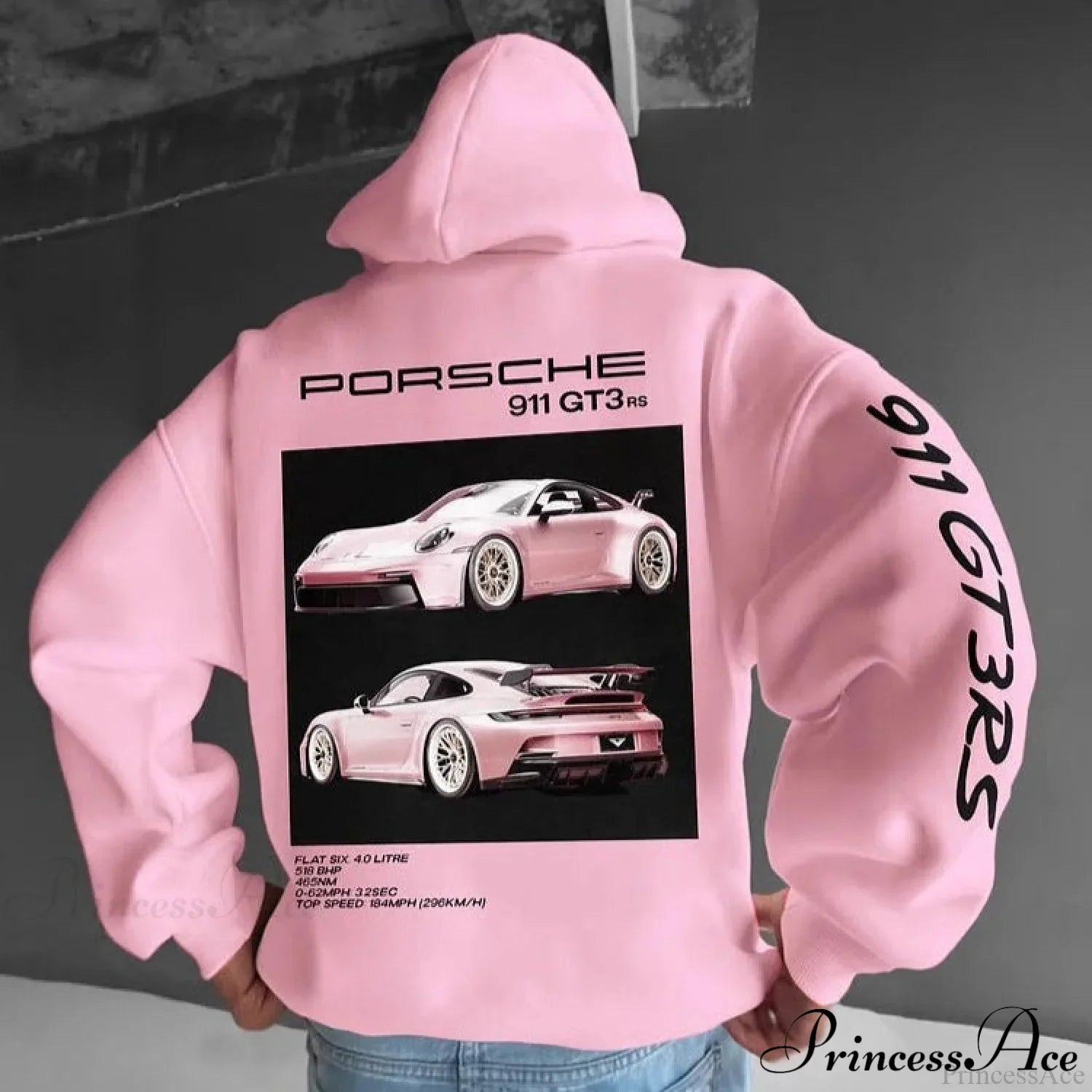 F1 Racing Oversize Hoodie Pink / S