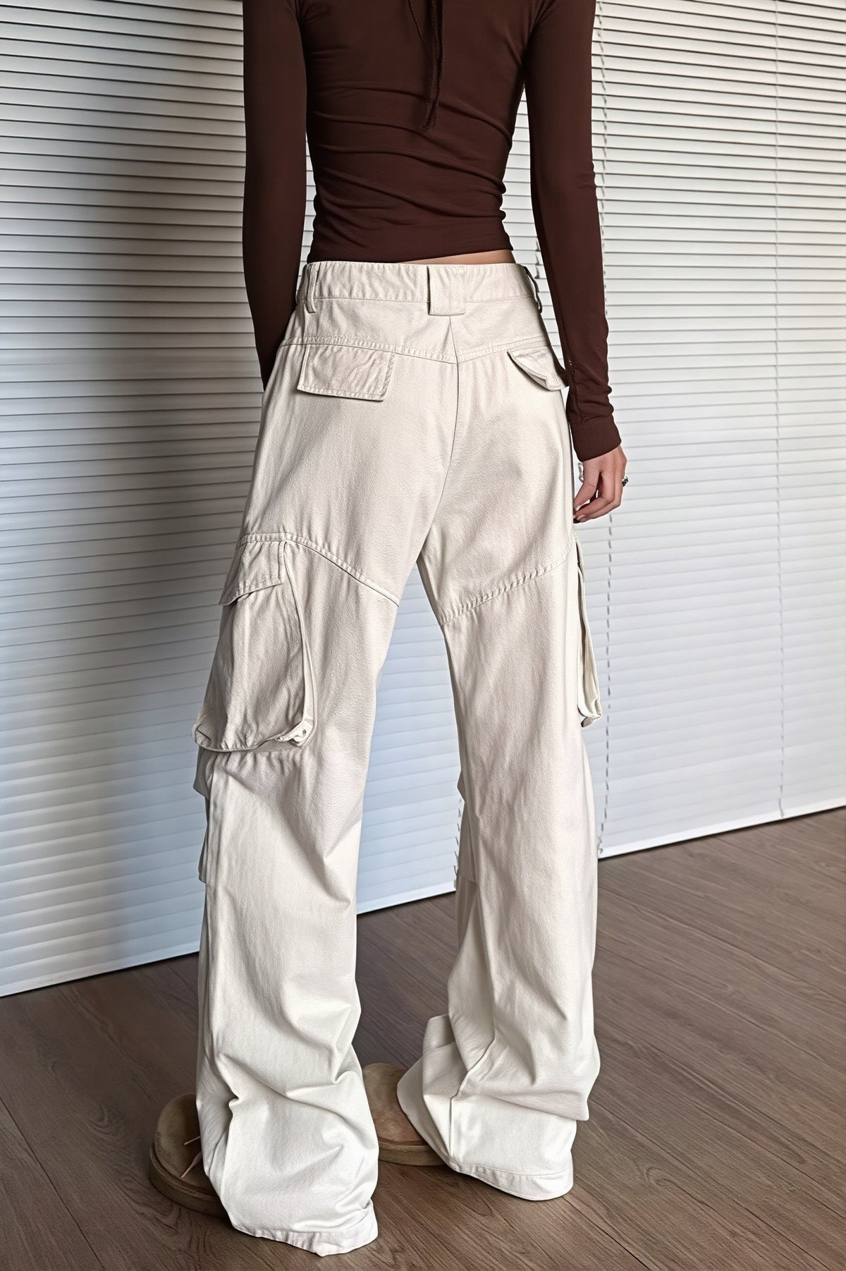 Multi Pocket Cargo Parachute Pants