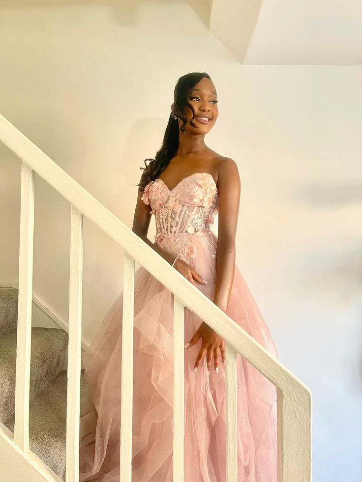 Sweetheart Neck Pink Tulle Prom Dress Evening Dress Graduation Dress - Fashionpara