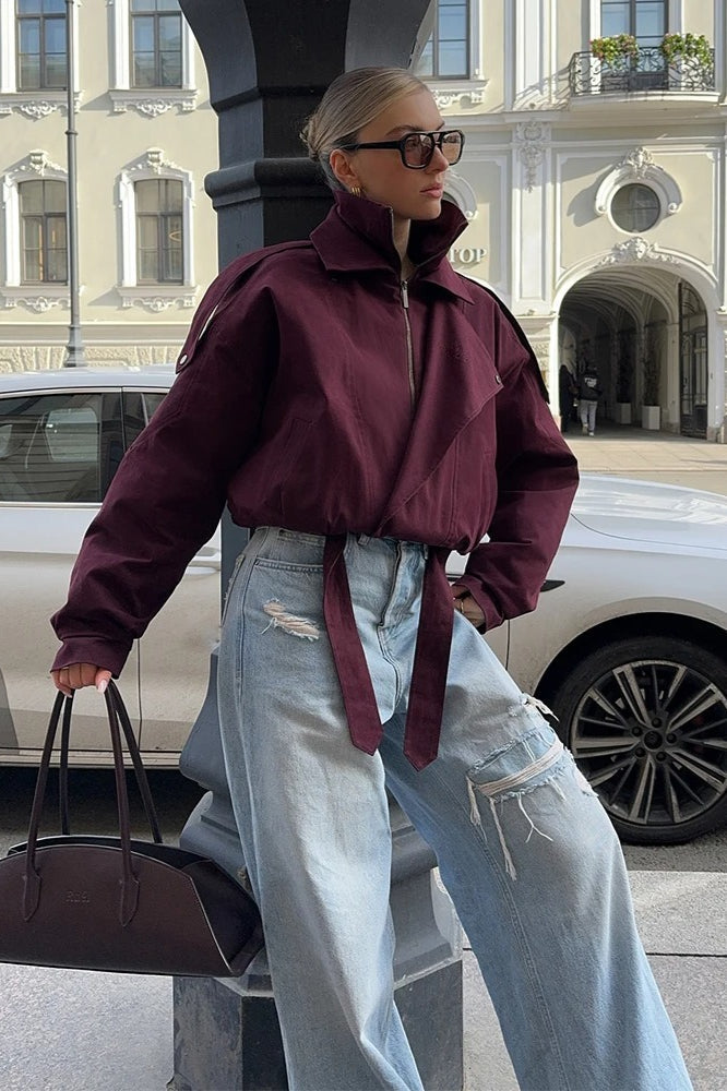 Buttoned Short Street Jacket 3